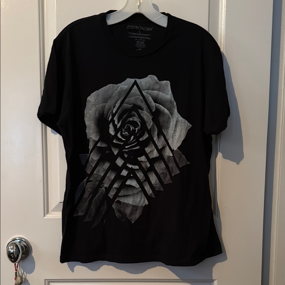 Astronomy Black Graphic T-Shirt for Men